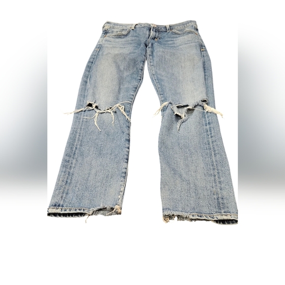 Citizens of Humanity Elsa Mid Rise Slim Fit Crop - Cadence - Picture 3 of 9